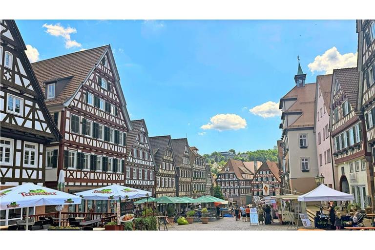Die mehr als 200 Fachwerkhäuser von Calw stehen unter Denkmalschutz.