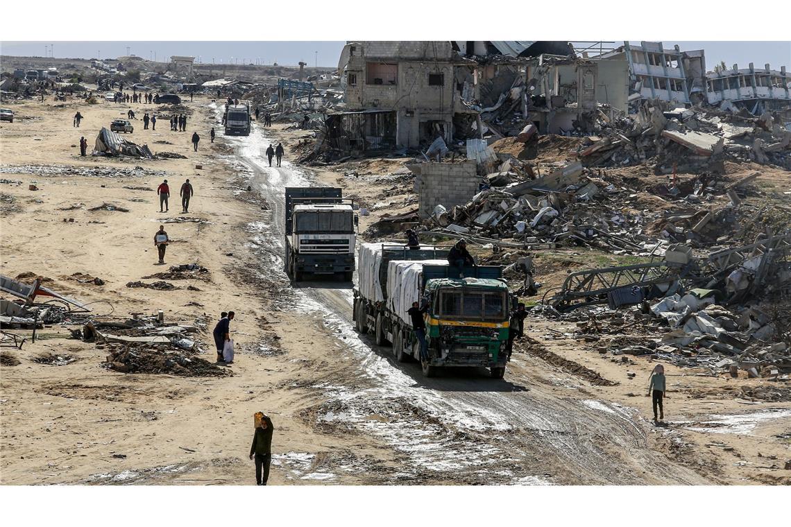 UN-Palästinenserhilfswerk setzt Arbeit trotz Verbots fort Die Menschen im zerstörten Gazastreifen sind weiter auf humanitäre Hilfe angewiesen. (Archivbild)