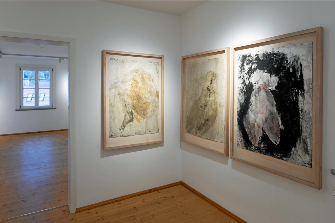 Neue Ausstellung im Helferhaus: Körper und Landschaft im Dialog Die menschliche Figur ist das beherrschende Thema bei Renate Gross. Vor 30 Jahren begann die Künstlerin, mit Abdrücken ihres eigenen Körpers zu arbeiten.