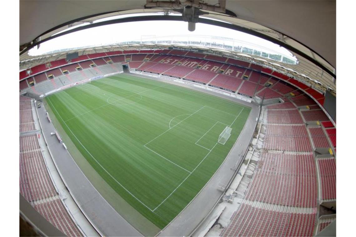 Die Mercedes-Benz Arena. Foto: Marijan Murat/Archivbild