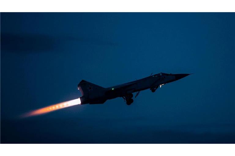 Die MiG-31 gehört zu den Standardmodellen der russischen Luftwaffe. (Archivbild)