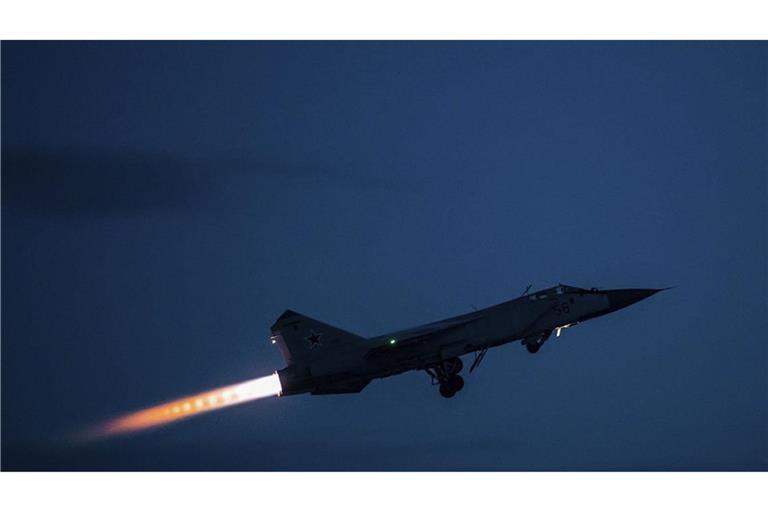 Die MiG-31 gehört zu den Standardmodellen der russischen Luftwaffe. (Archivbild)