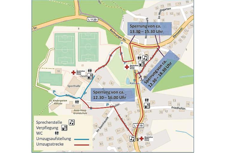 Die Narren sind beim Umzug zum ersten Mal auf einem Rundkurs unterwegs. Start: 14.01 Uhr.