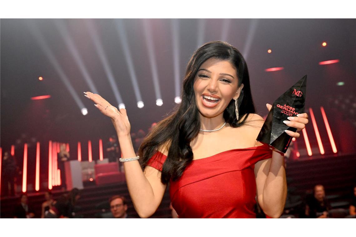 Die neue "Miss Germany" konnte es kaum fassen.