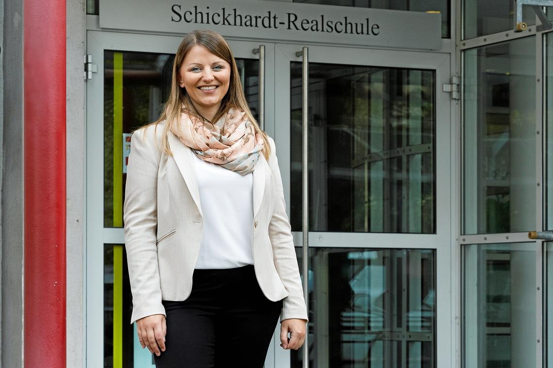 Die neue Rektorin der SRS, Maria-Teresa Vizziello, unterrichtet auch weiterhin die Fächer Bildende Kunst und Deutsch. Foto: J. Fiedler