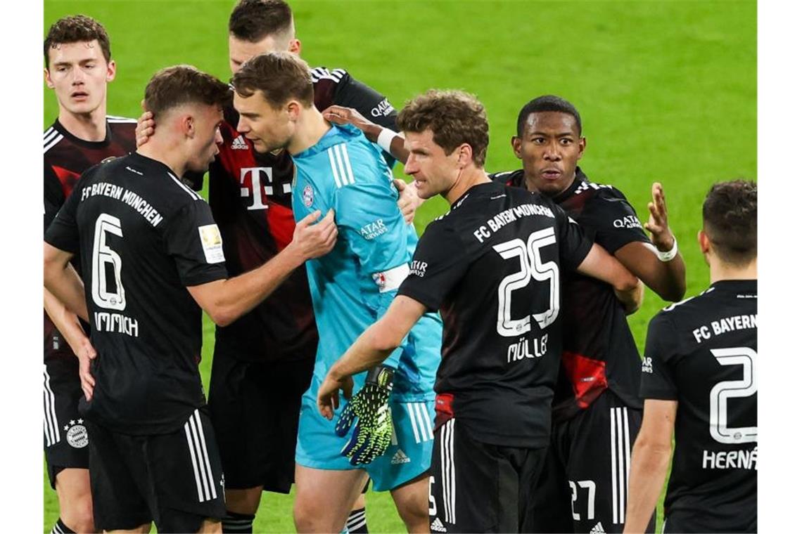 Die neunte Meisterschaft in Serie ist dem FC Bayern kaum noch zu nehmen. Foto: Alexander Hassenstein/Getty POOL/dpa