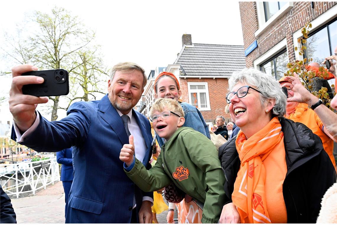 Die niederländischen Monarchen zeigten sich betont volksnah und unkompliziert.