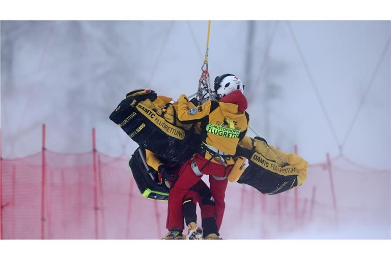 Die Österreicherin Magdalena Egger stürzte am Samstag bei der Anfahrt in Zauchensee schwer.