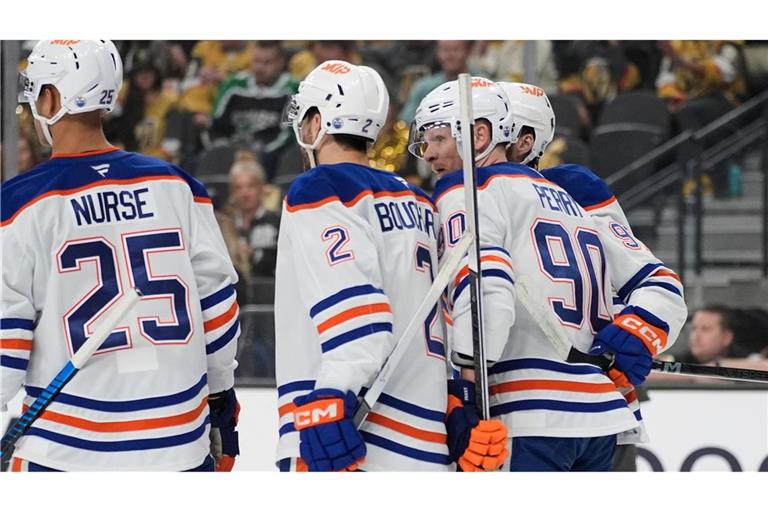 Die Oilers erzielten vier Treffer in Las Vegas - das reichte zum Sieg.