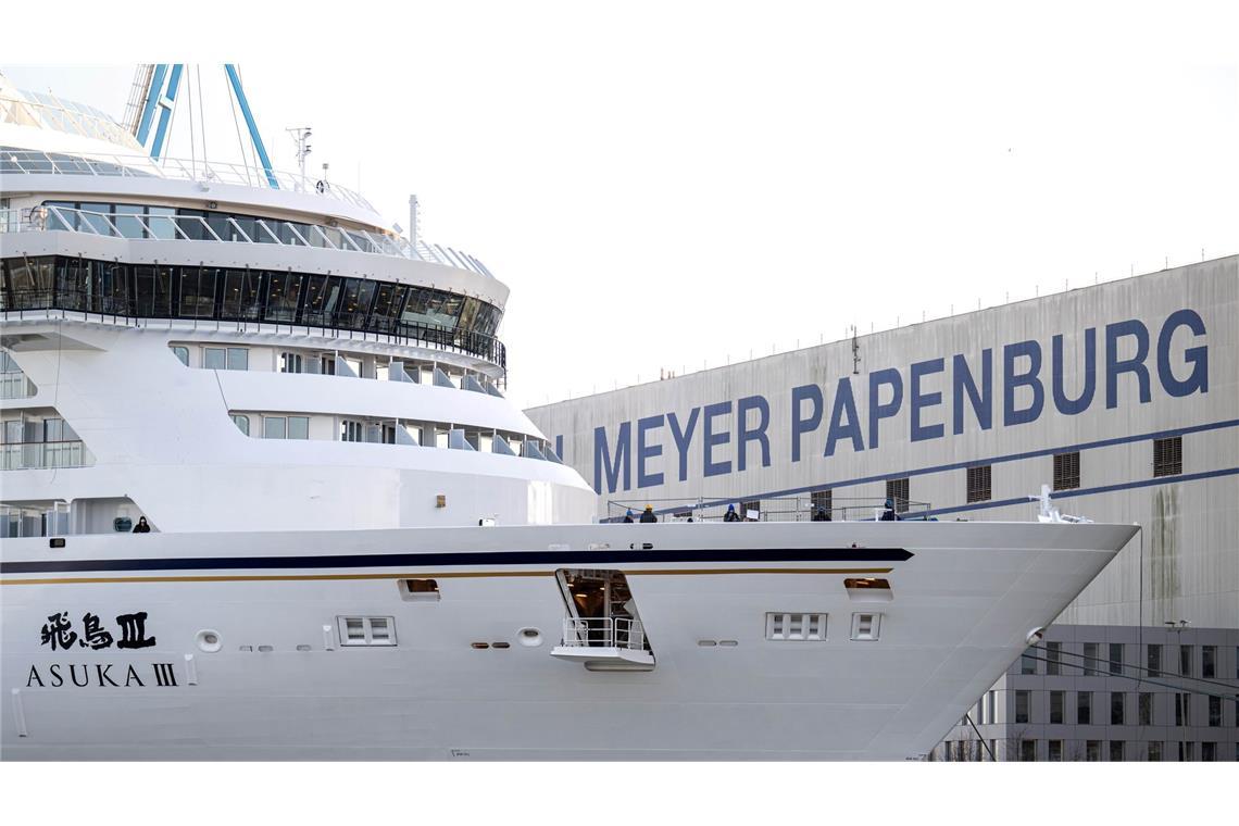 Die Orderbücher der Meyer Werft sind voll. (Archivbild)