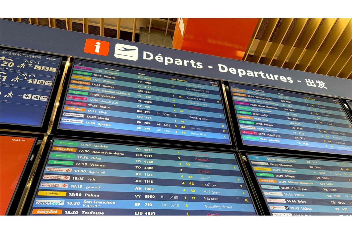 Panne: Zahlreiche Flugausfälle am Flughafen Paris-Orly Die Panne in der Kontrolltechnik ereignete sich am frühen Nachmittag.