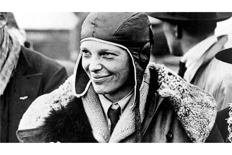 Die Pilotin Amelia Earhart hatte als erste Frau den Atlantik überflogen. (Archivbild von 1928)