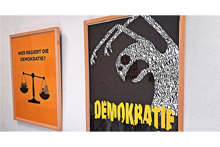Die Plakate der Schüler haben alle eine starke Bildsprache.