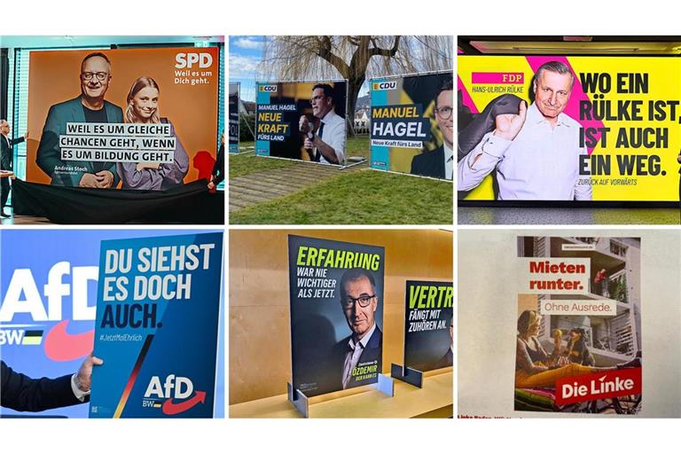 Die Plakate sind präsent, die heiße Phase des Wahlkampfs hat begonnen.