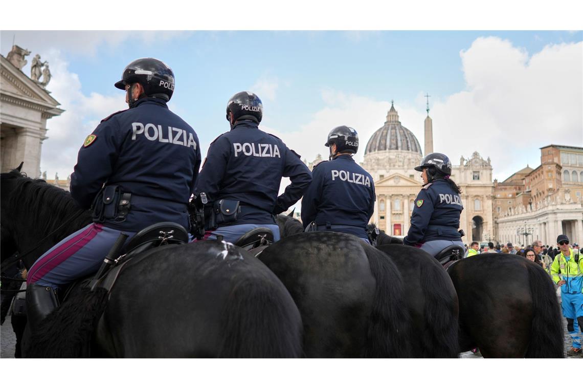 Die Polizei in Rom ist im Großeinsatz.