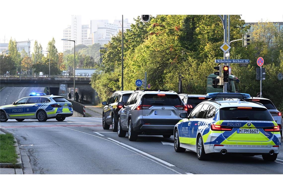 Die Polizei ist rund um die Theresienwiese unterwegs.