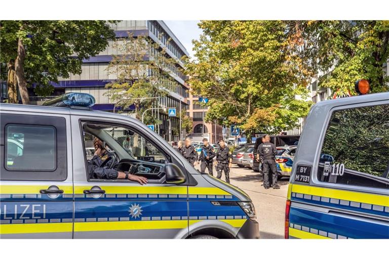 Die Polizei musste am Donnerstag zur Unternehmenszentrale des Rüstungskonzerns Rohde &amp; Schwarz ausrücken.