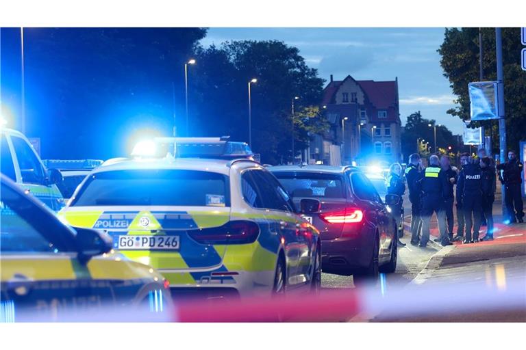 Die Polizei sperrte den Tatort weiträumig ab.