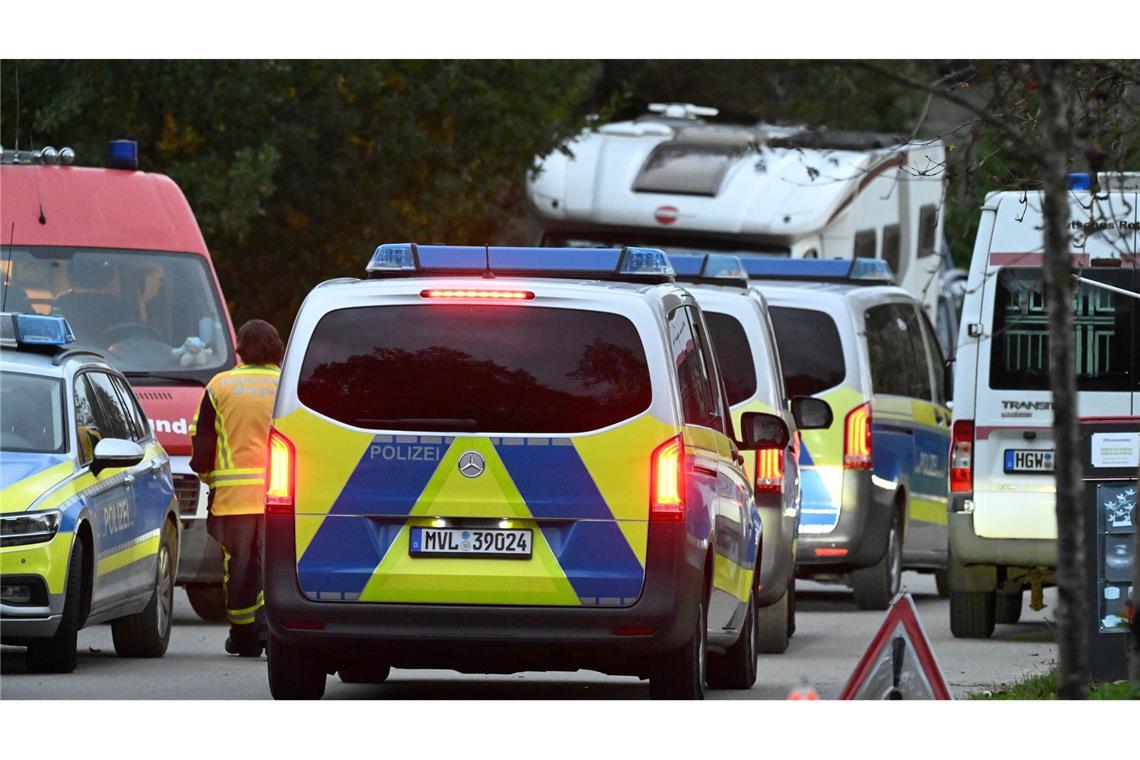 Bilder des Tages Die Polizei sucht in Groß Breesen nach einem achtjährigen Jungen aus Güstrow in Mecklenburg-Vorpommern.