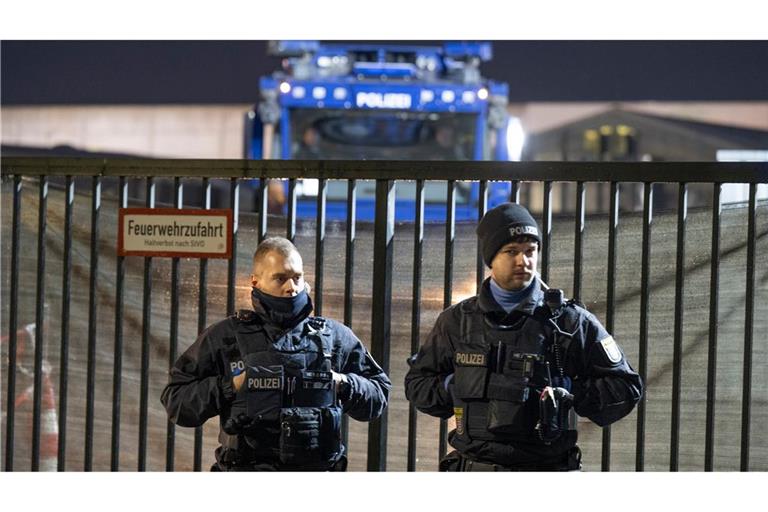 Die Polizei wappnete sich mit einem Großaufgebot für die Proteste.