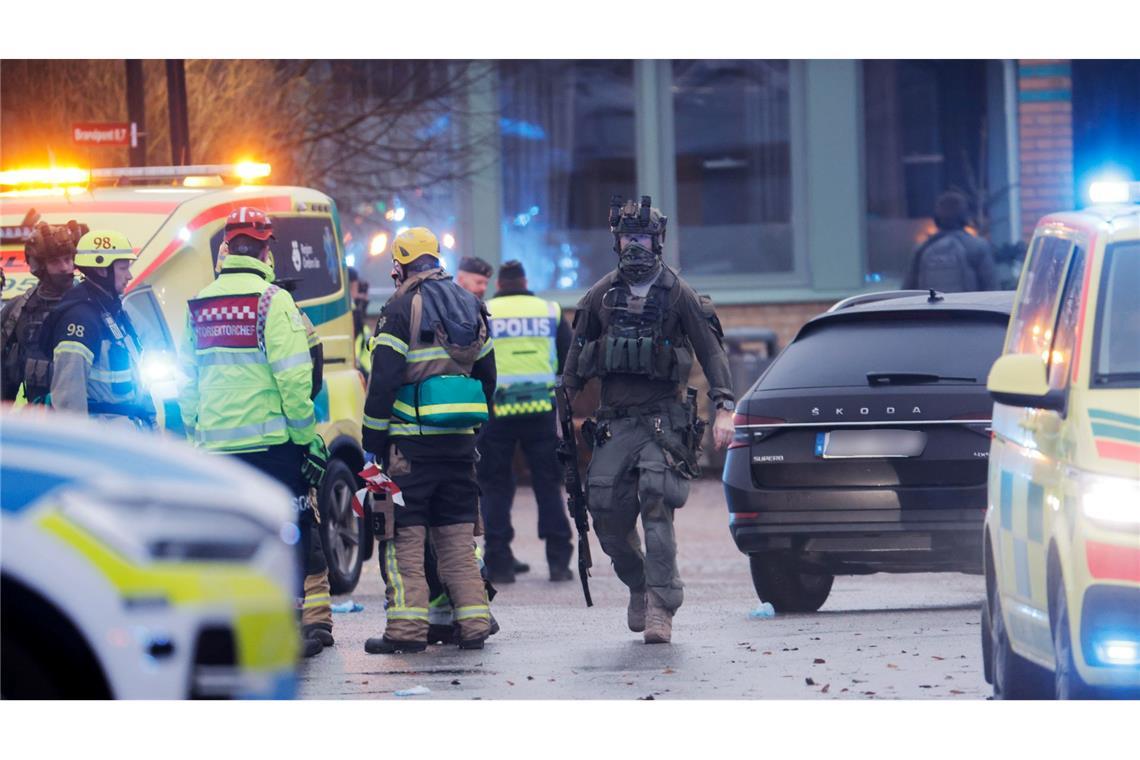 Die Polizei war im schwedischen Örebro im Großeinsatz.