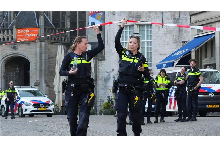 Die Polizei war mit vielen Kräften im Einsatz.