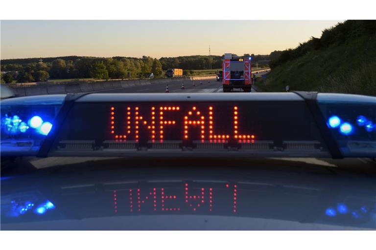 Die Polizei war zur Unfallaufnahme vor Ort. (Symbolbild)