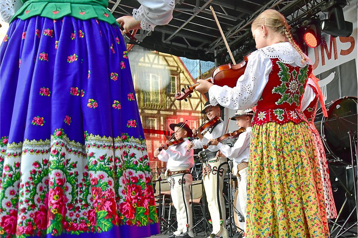 Die polnische Musikgruppe. Feier zu 60 Jahre Städtepartnerschaft Murrhardt und C...