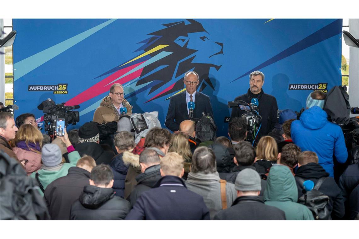 Ein Herz und eine Seele - Union zelebriert Wahlkampfauftakt