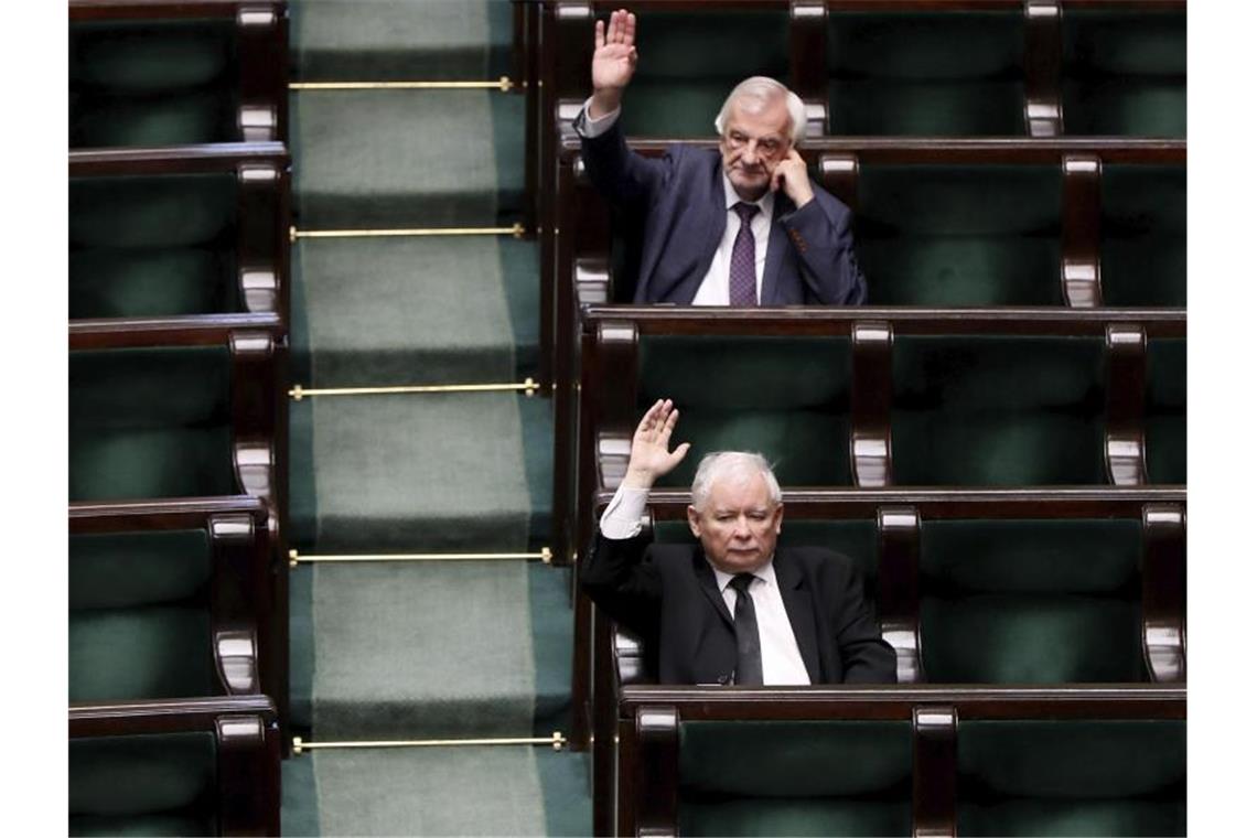 Polens Parlament stimmt für Präsidentenwahl per Brief Die Präsidentenwahl wird per Briefwahl abgehalten. Foto: Czarek Sokolowski/AP/dpa