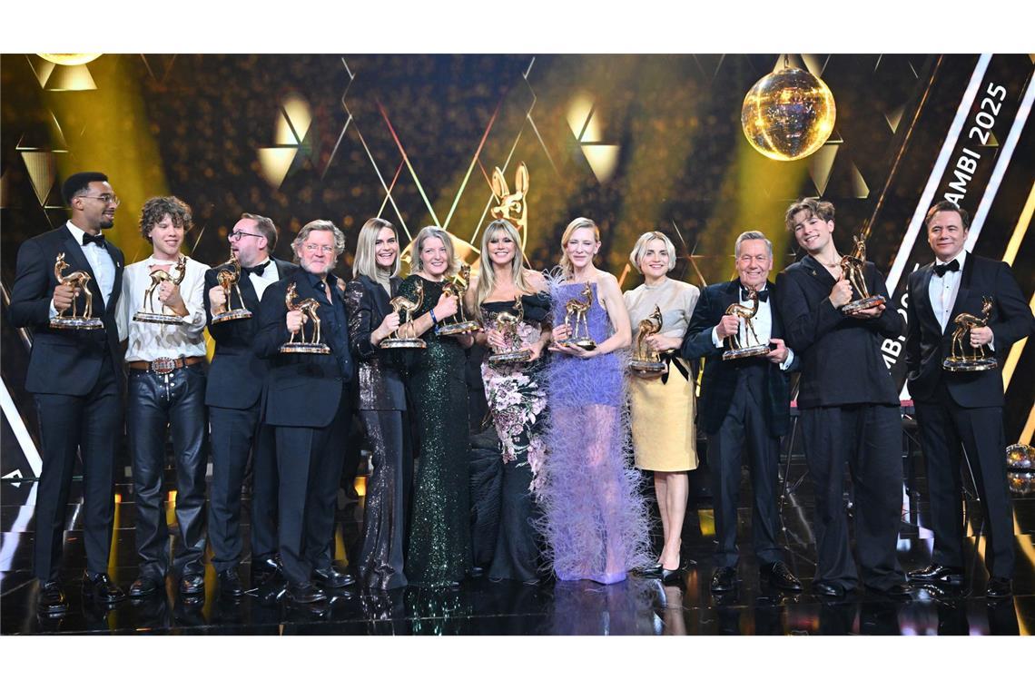 Die Preisträgerinnen und Preisträger der Bambi-Verleihung