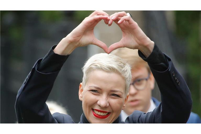 Die prominente belarussische Oppositionspolitikerin Maria Kolesnikowa ist nach jahrelanger Haft wieder in Freiheit. (Archivbild)