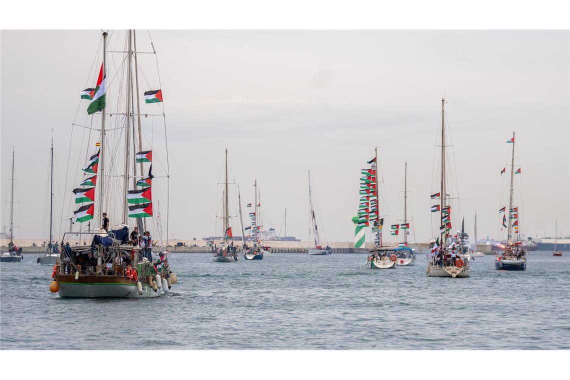 Die propalästinensischen Aktivisten wollen Hilfsgüter in die Konfliktregion bringen. (Archivbild)