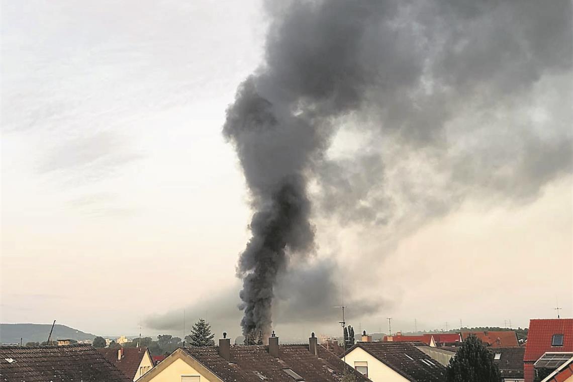 500.000 Euro Schaden bei Großbrand in Remshaldener Firma