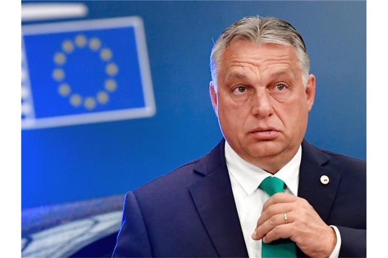 Die rechtsnationale Regierung von Ministerpräsident Viktor Orban pflegt immer wieder eine homophobe Rhetorik und schränkt die Rechte von LGTB-Menschen ein. Foto: John Thys/AFP Pool/AP/dpa