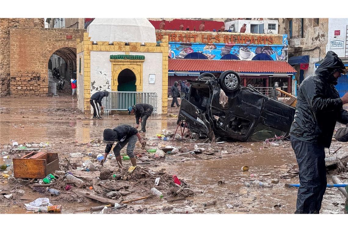 Die Regenfälle führten in der Provinz Safi zu schweren Überschwemmungen.