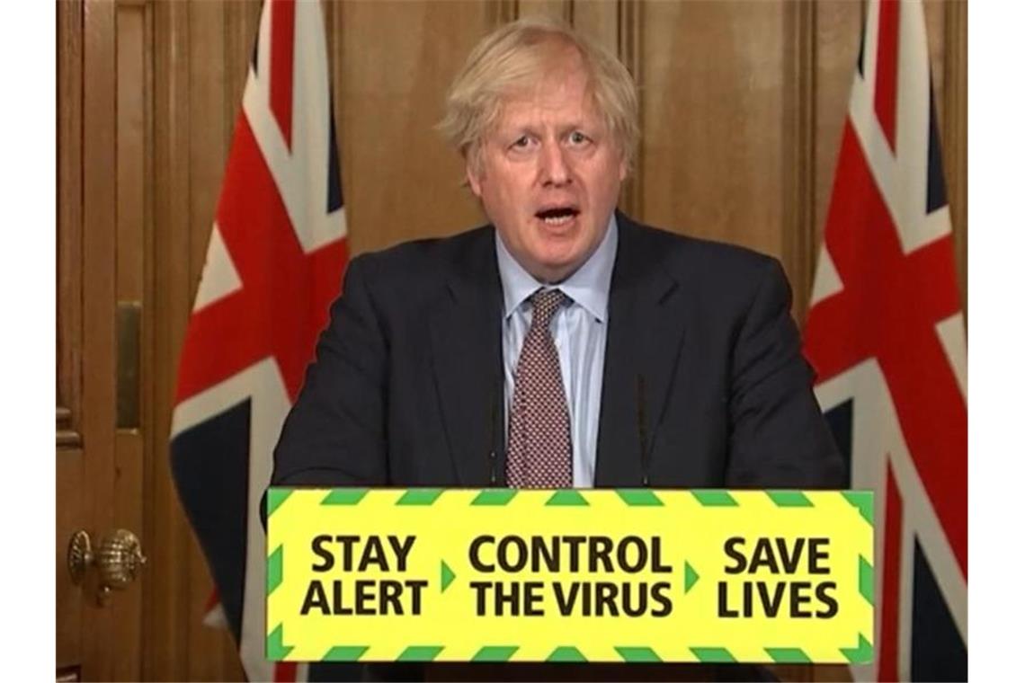 Die Regierung in London steht wegen ihres Umgangs mit der Coronavirus-Pandemie seit Monaten stark in der Kritik. Foto: Pa Video/PA Wire/dpa