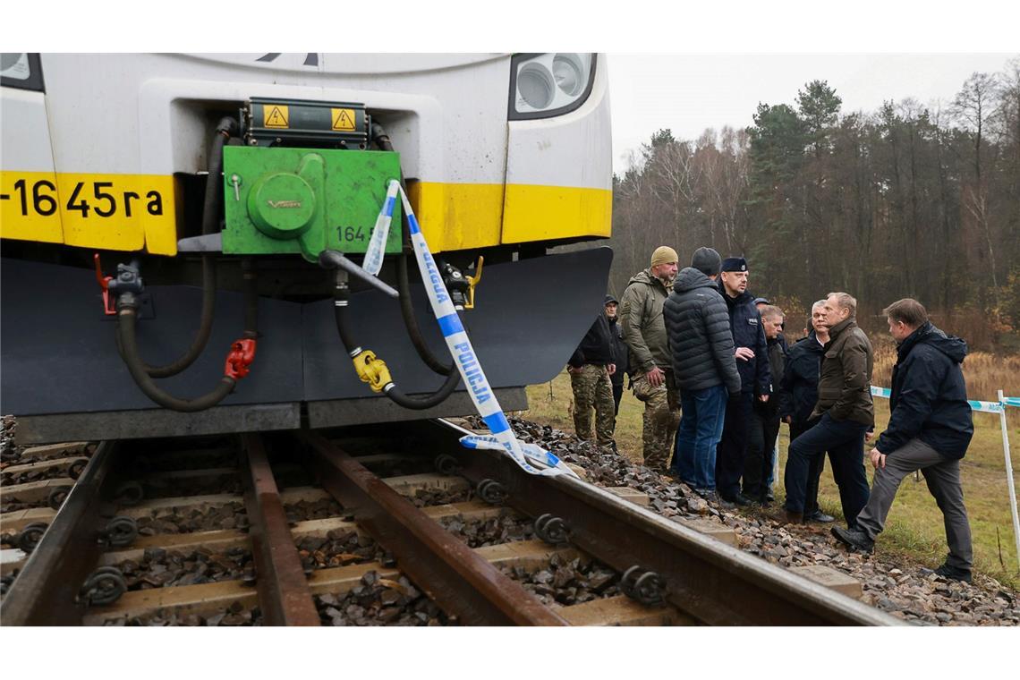 Polen: Anschlag auf Bahngleis sollte vermutlich Zug sprengen