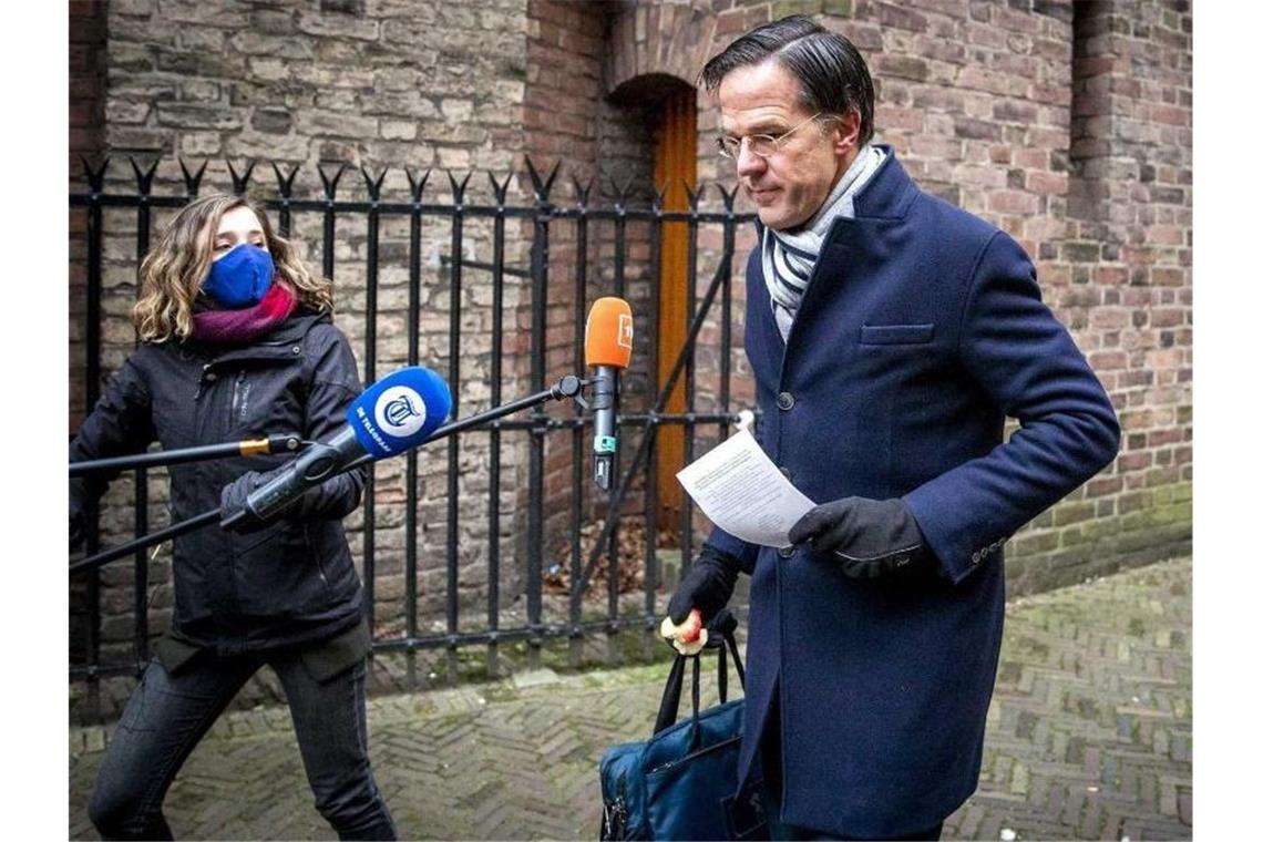 Die Regierung von Ministerpräsident Mark Rutte ist laut Medienangaben zurückgereten. Foto: Remko De Waal/ANP/dpa