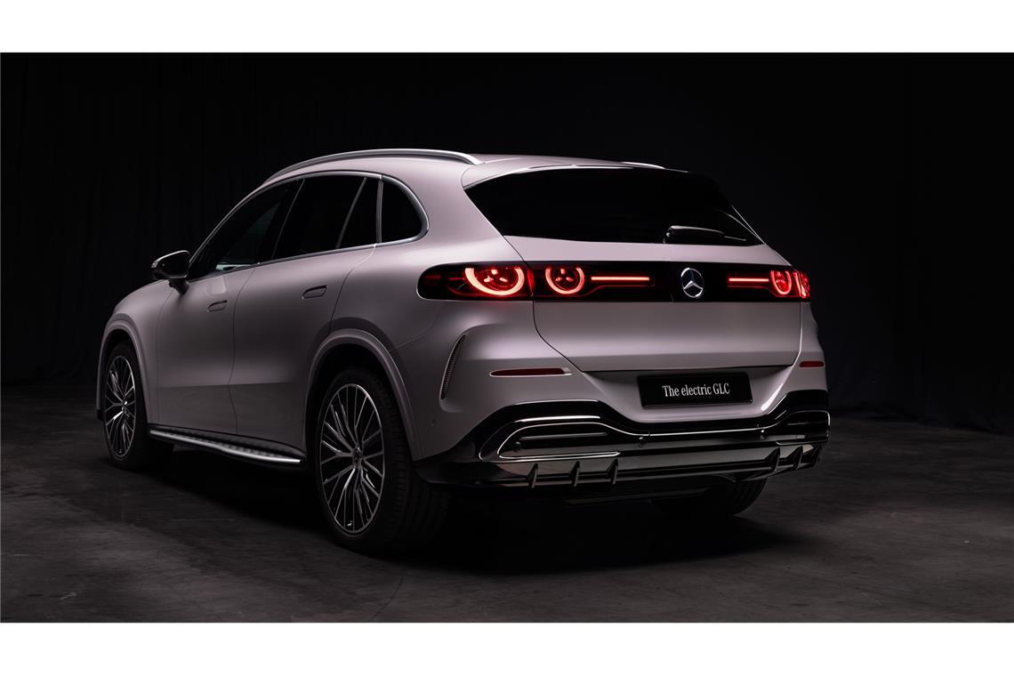 Die Rückansicht auf den Mercedes-GLC