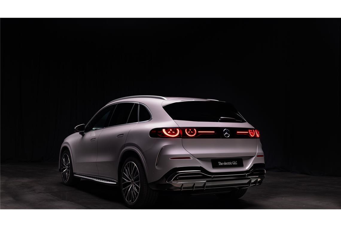 Die Rückansicht auf den Mercedes-GLC