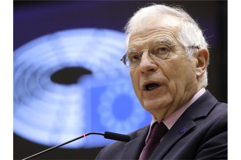 Die Russland-Reise des EU-Außenbeauftragten Josep Borrell entwickelt sich zum Debakel. Foto: Olivier Hoslet/Pool EPA/AP/dpa