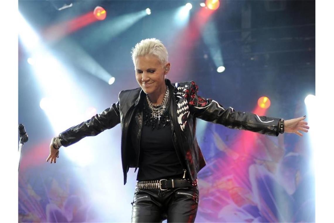 „Danke Marie“ - Roxette-Star Fredriksson stirbt mit 61 Die Sängerin Marie Fredriksson vom schwedischen Pop-Duo Roxette ist tot. Foto: Britta Pedersen/dpa-Zentralbild/dpa