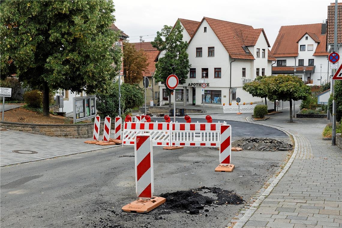 Die Sanierung der Ortsdurchfahrt in Kirchberg, der Kreisstraße1834, erfolgt überwiegend in der Ferienzeit.Foto: Jörg Fiedler