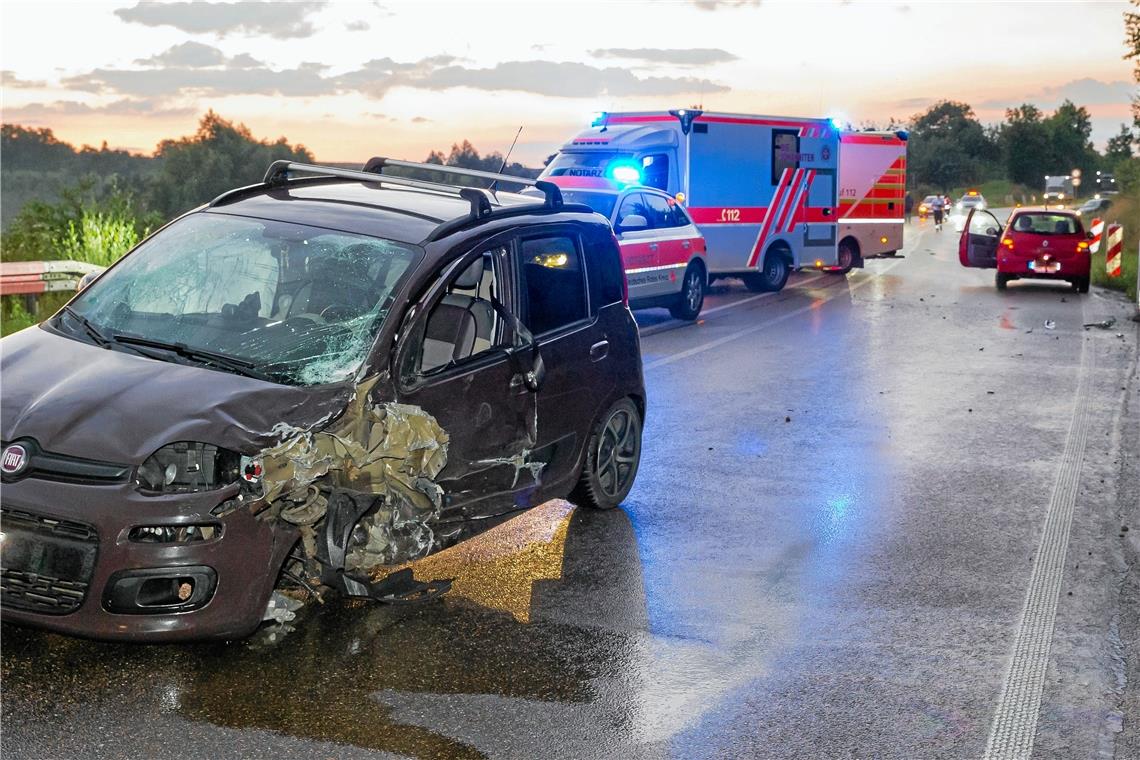 Frontalcrash am Murrtalviadukt Die Schäden waren erheblich. Foto: B. Beytekin
