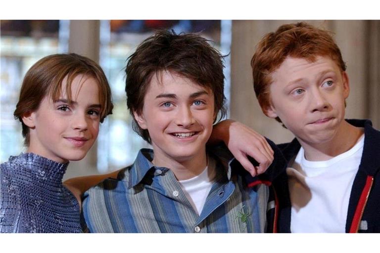 Die Schauspieler Emma Watson (l-r), Daniel Radcliffe und Rupert Grint, Stars der Harry-Potter-Filme (Archivbild).