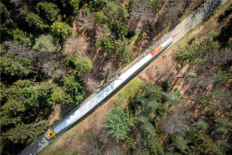 Die Schneisen durch den Wald für die Standort 5 und 6 wären einigen in Oppenweiler zu viel gewesen. Hier sieht man einen Erschließungsweg in Sulzbach-Laufen. Archivfoto: Alexander Becher
