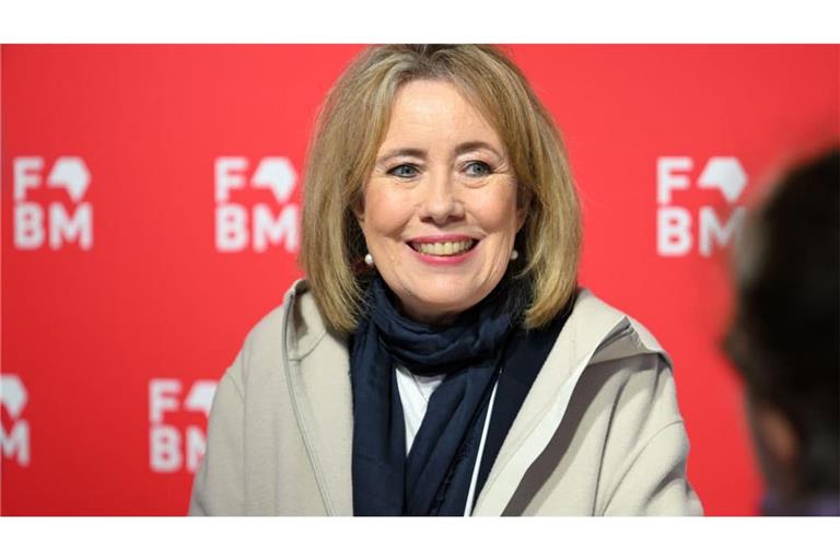 Die Schriftstellerin Charlotte Link während einer Signierstunde auf der Frankfurter Buchmesse in diesem Jahr.