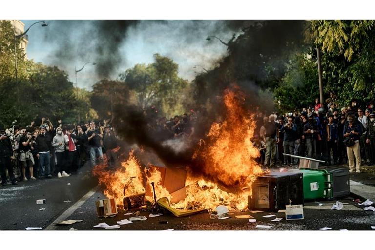 Die Schulproteste in Frankreich gehen weiter.