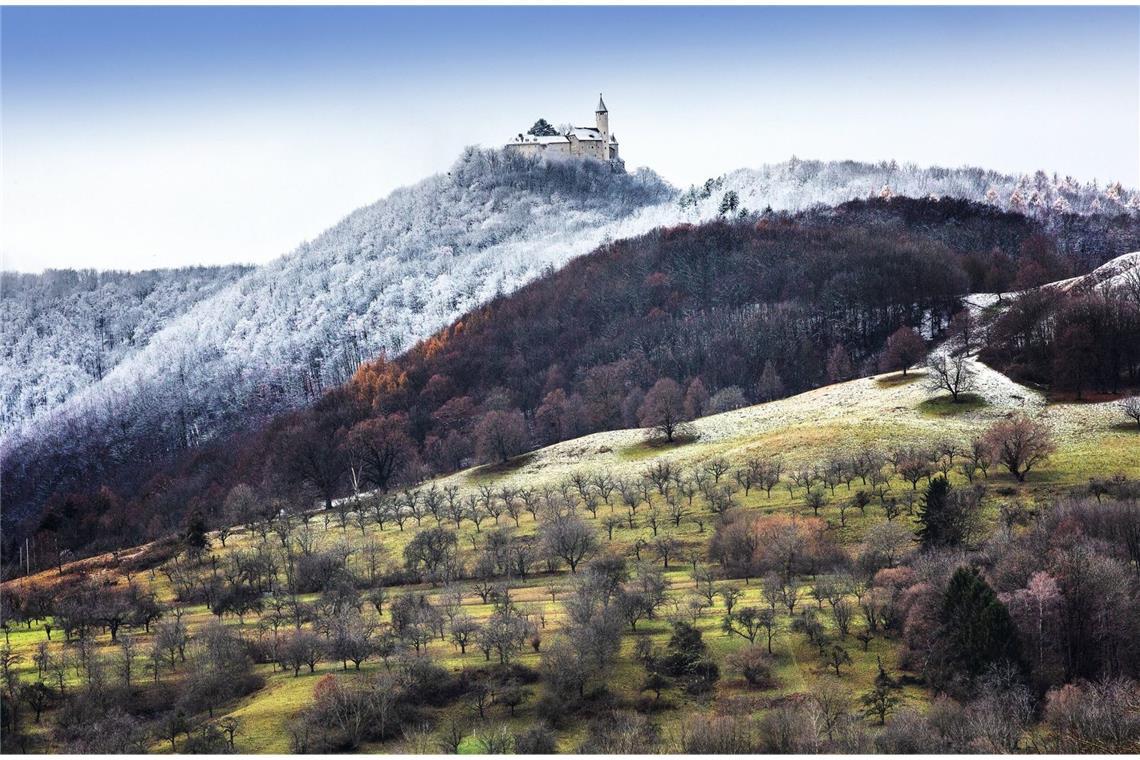 Die Schwäbische Alb ist auch im Winter ideales Terrain für Wanderungen. (Archivfoto)